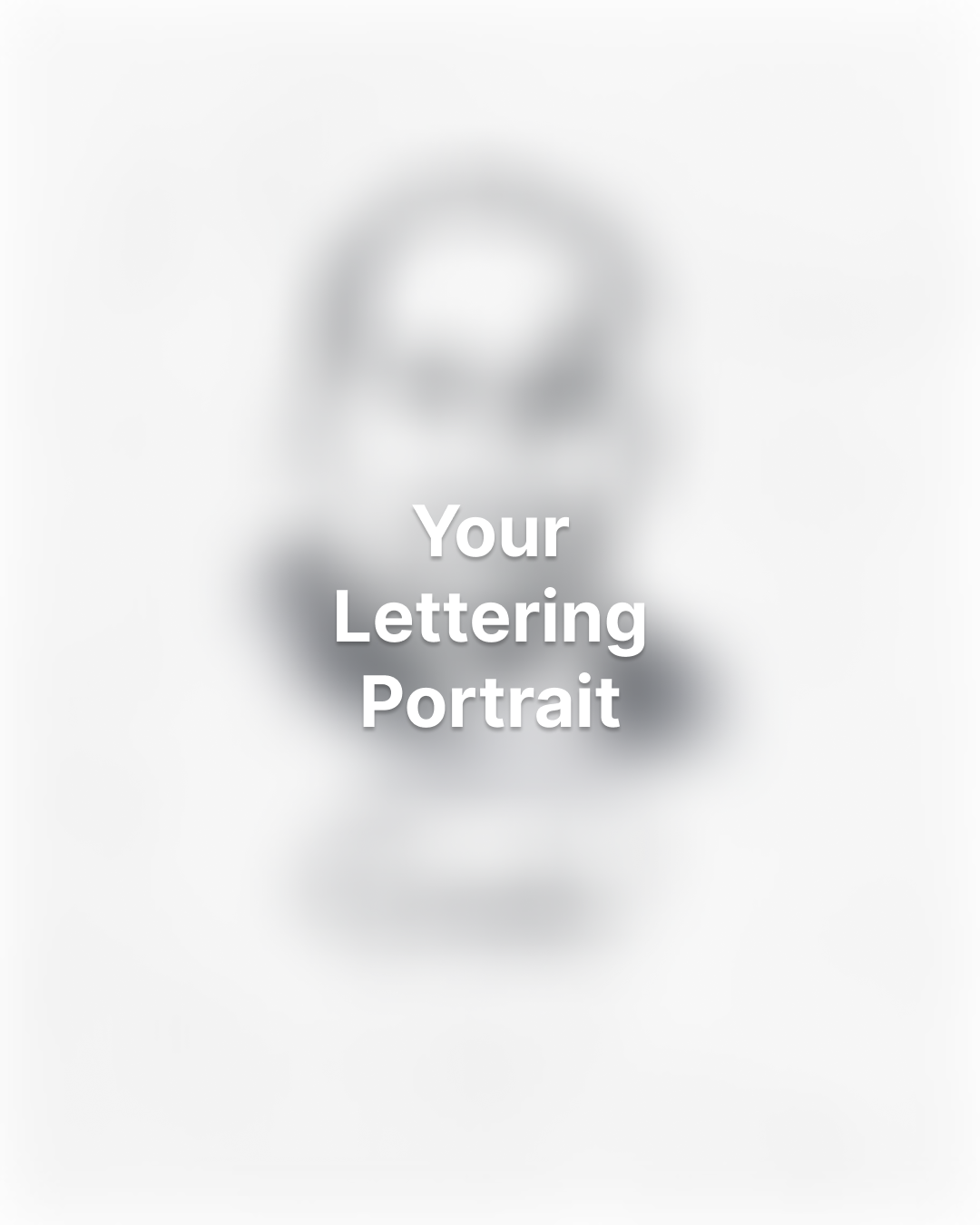 Letterface Typographic Portrait